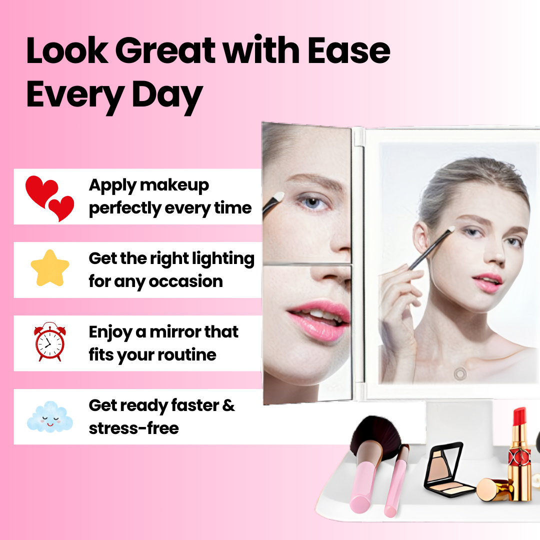 Nivelle™ Tri-Vanity Mirror